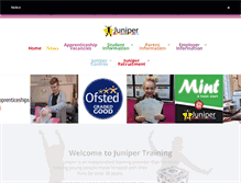 Tablet Screenshot of junipertraining.co.uk